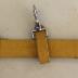 Yellow (Faux?) Leather Spanner Belt With Steel Metal Hook