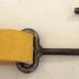 Yellow (Faux?) Leather Spanner Belt With Steel Metal Hook