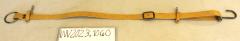 Yellow (Faux?) Leather Spanner Belt With Steel Metal Hook