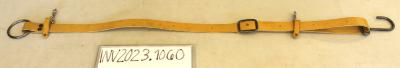 Yellow (Faux?) Leather Spanner Belt With Steel Metal Hook
