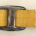 Yellow (Faux?) Leather Spanner Belt With Steel Metal Hook