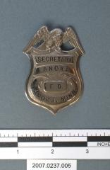 Badge for the Secretery of the Anoka Fire Department
