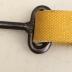 Yellow (Faux?) Leather Spanner Belt With Steel Metal Hook