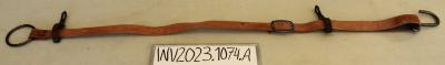 Red (Faux?) Leather Spanner Belt with Steel Hook and Crowbar Wrench 
