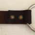 Leather Spanner Belt With Steel Metal Push Claw Hook