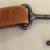 Red (Faux?) Leather Spanner Belt with Steel Hook and Crowbar Wrench 