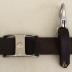 Leather Spanner Belt With Steel Metal Push Claw Hook
