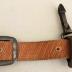 Red (Faux?) Leather Spanner Belt with Steel Hook and Crowbar Wrench 