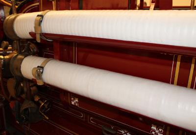 White Suction Hose for M.F.D. Pumper Truck