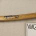 Steel Metal Pick Axe with Long White Wood Handle
