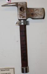 Small Steel Metal Pry Ax with Brown Plastic Handle