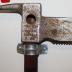 Small Steel Metal Pry Ax with Brown Plastic Handle