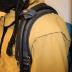 Yellow Denim Turnout Gear with Helmet, Breathing Apparatus, Coat, Walkie-Talkie, Pants, and Boots