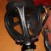 MSA (Mine Safety Appliances Company) Ammonia Mask with "All-Vision" Facepiece/Gas Mask, Carrying Straps, Oxygen Canister, and Carrying Case