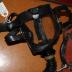 MSA (Mine Safety Appliances Company) Ammonia Mask with "All-Vision" Facepiece/Gas Mask, Carrying Straps, Oxygen Canister, and Carrying Case