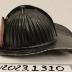 Black-Painted Aluminum Metal Firefighter's Helmet