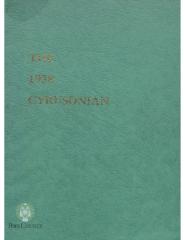 Cyrus High School 1938 yearbook "The Cyrusonian" Cyrus, Minnesota