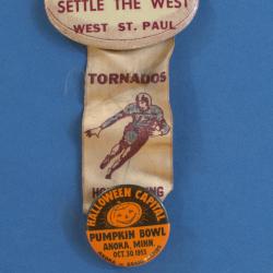 1953 Anoka High School Homecoming and Anoka Halloween Buttons