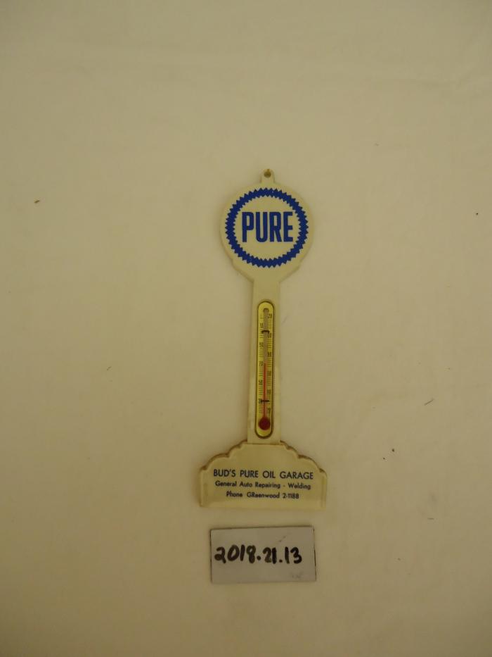 Pure Oil Garage Advertising Thermometer