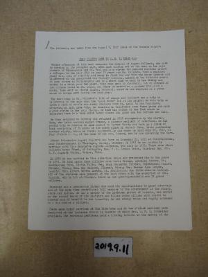 Typescript of Family History of August Volrath
