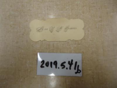 Miss R. H. Bowers' Calling Card