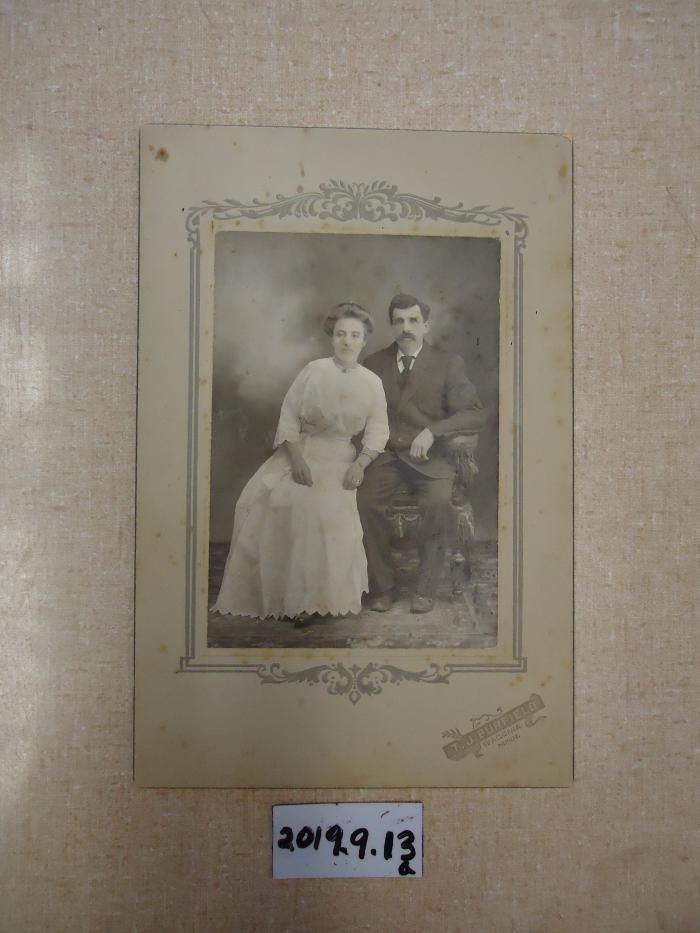 Photograph, Minnie Brockert and Husband [name?]