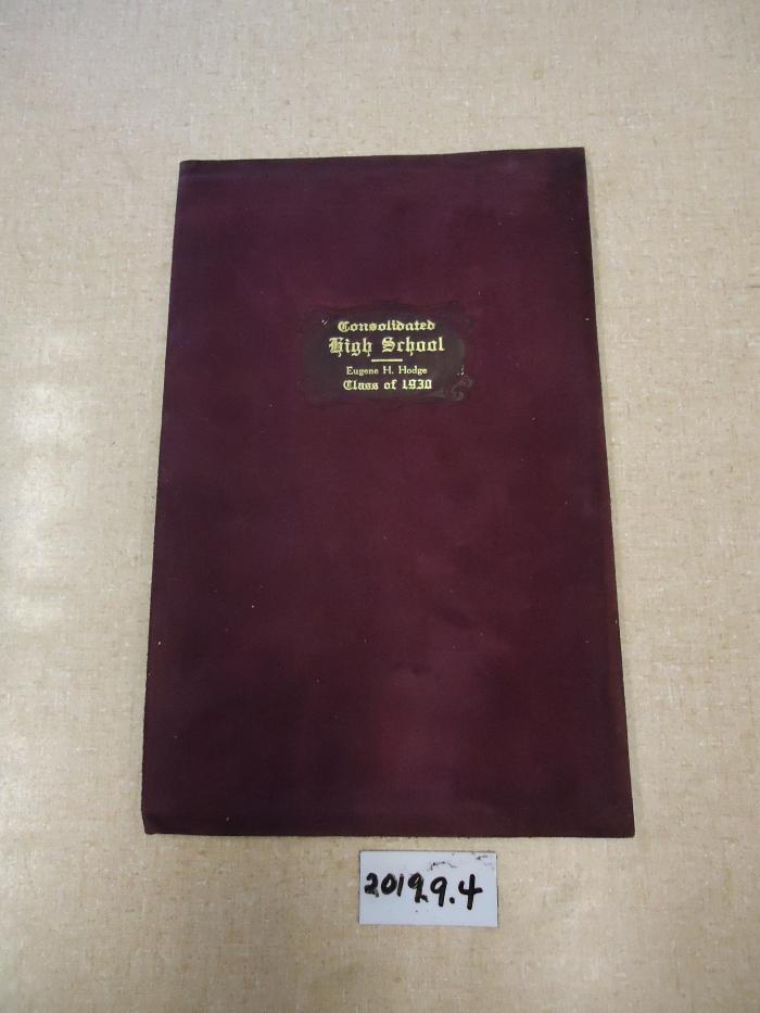 [Mound] Consolidated High School Diploma, Eugene Hodge