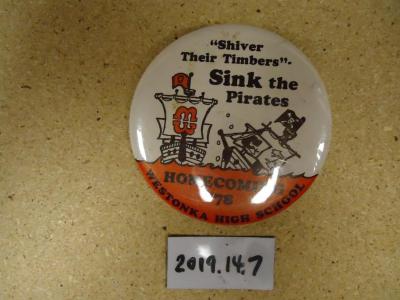 Homecoming Button, Westonka, HS, 1978
