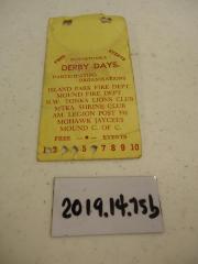 Admission Card for Derby Days 