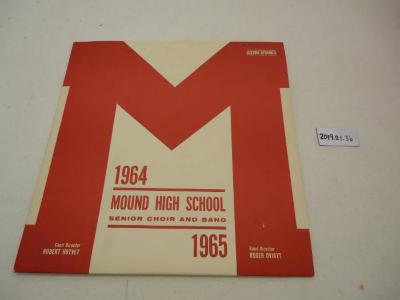 Record Jacket for Mound High School Choir and Band Album