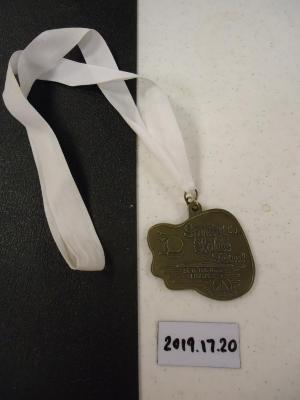 Finisher Medal for "Spirit of the Lakes" 5k and 10K Races