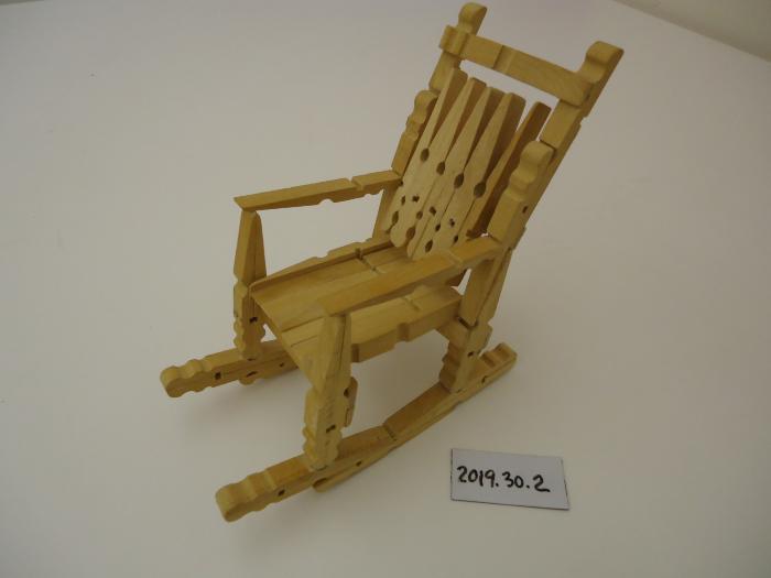 Rocking Chair Made from Clothes Pins
