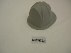 Plush Teddy Bear Fire Hat Prototype, Gray