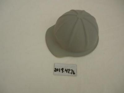 Plush Teddy Bear 2nd Hardhat Prototype, Gray