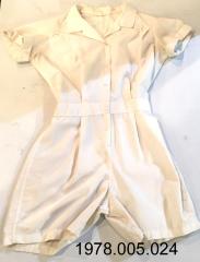 White Girl's School Gym Suit