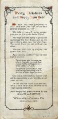 Merry Christmas and Happy New Year Advertisement from Washburn-Crosby Co.