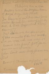 Veteran Volunteer Fireman's Association Minutes 1930