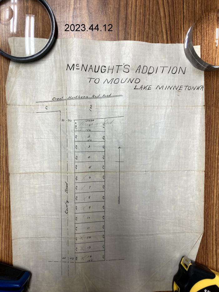 Plat Map of McNaught's Addition, Mound, MN