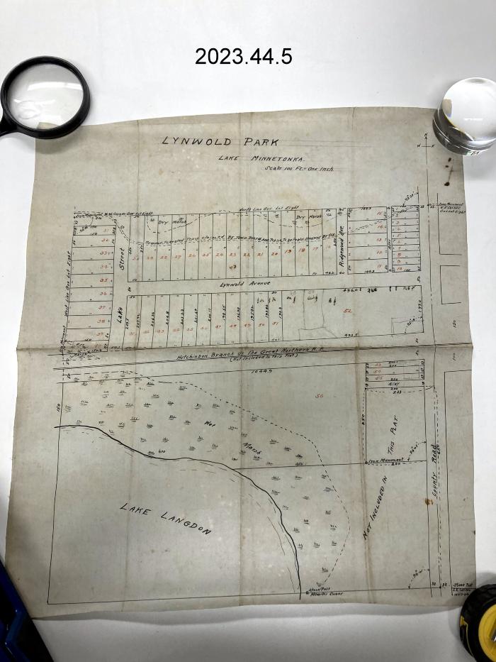 Plat Map of Lynwold Park, Mound, MN