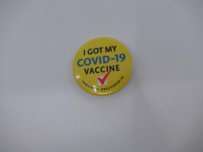 Covid Vaccine Button