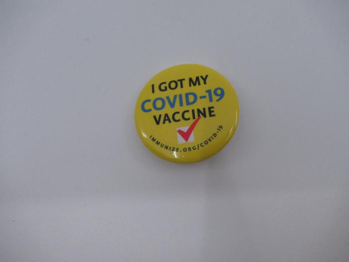 Covid Vaccine Button