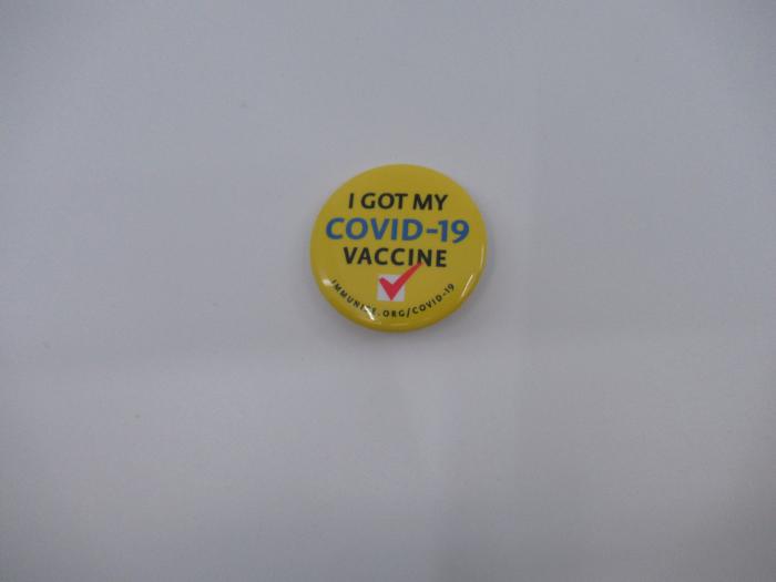 Covid Vaccine Button