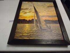 Framed, Limited Edition Print Bruce Miller Sunset at Surfside