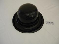 Black Plastic Derby Hat Form