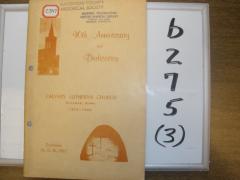 Willmar, Calvary Lutheran Church, 90th Anniversary: 1872-1962 (4 copies)