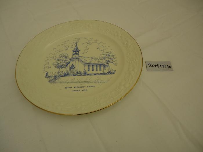 Commemorative Plate, Bethel Methodist Church