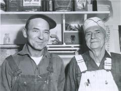 John Arndt and Hans Overland, Hart Creamery, Hart, Minnesota