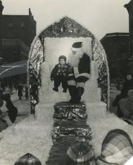 Santa Clause Float at the Winter Carnival, Winona, Minnesota