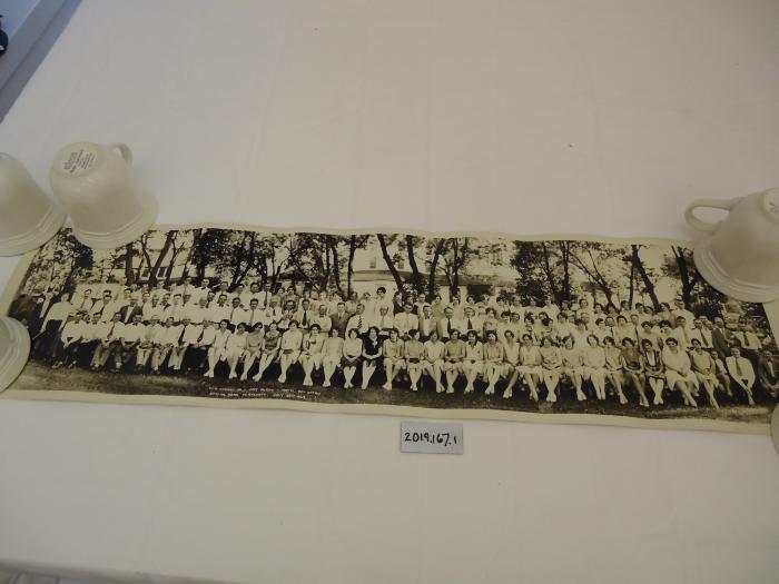 Panoramic Black and White Photo of W. B. Foshay Co. July Party, 1929