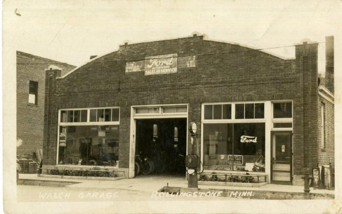 Walch Garage, Rollingstone, Minneosta